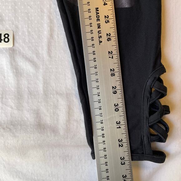 Disney Women Leggings size M Black Tim Burton’s The Nightmare Before Christmas - Picture 3 of 11